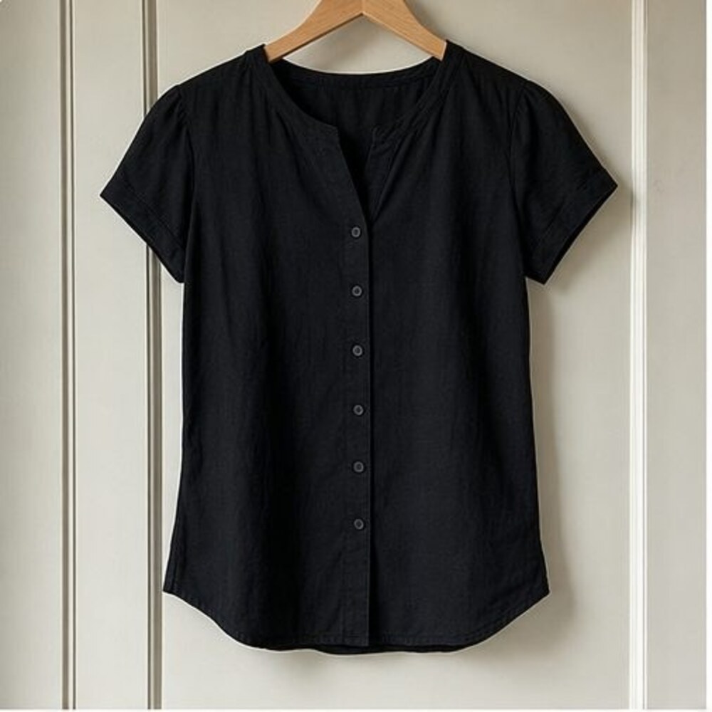 Black Lace Trim Top